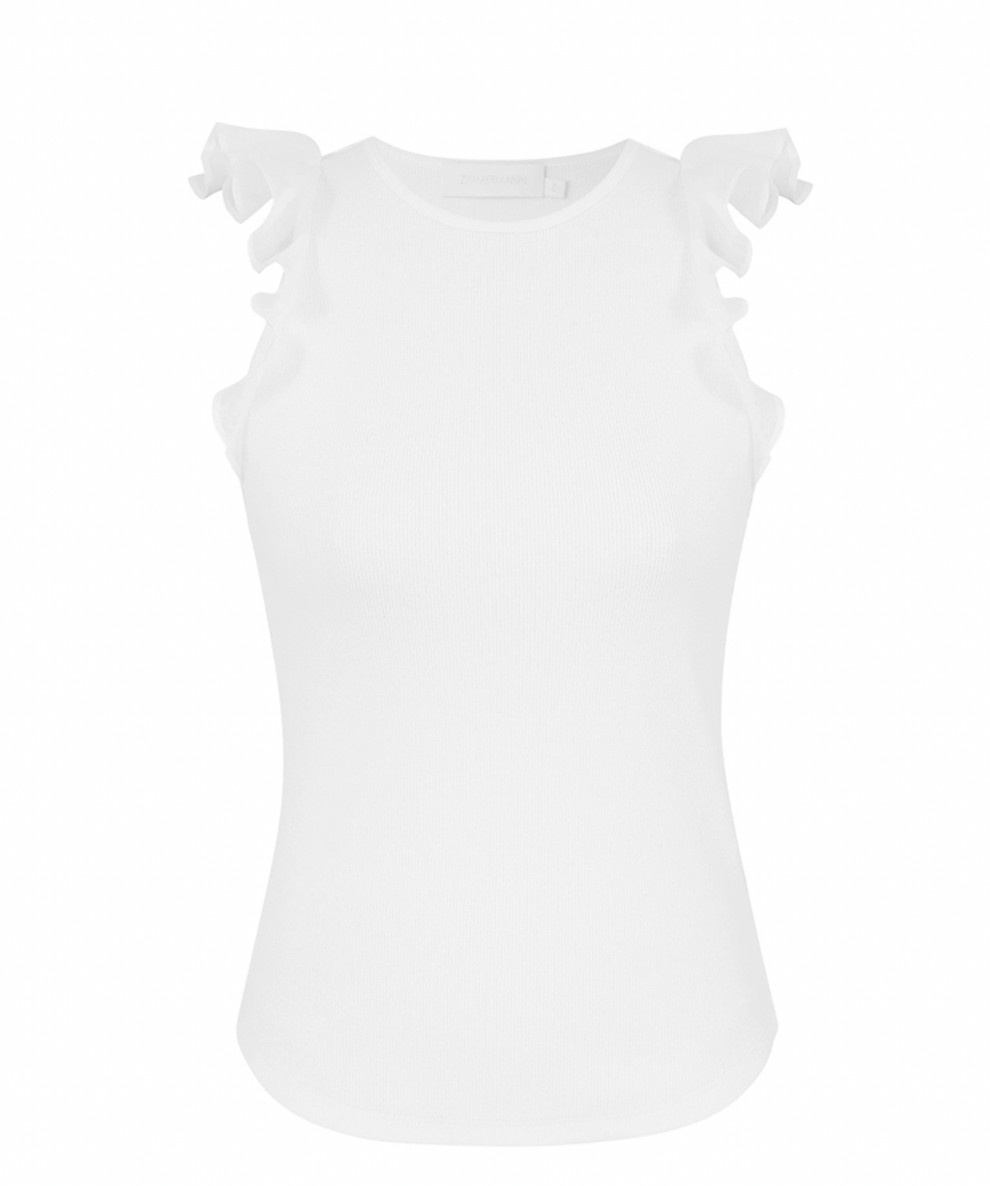 Awaken Frill Tank - Ivory