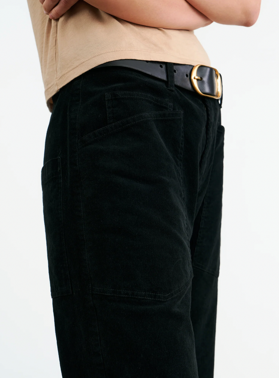 Shon Corduroy Pant - Jet Black
