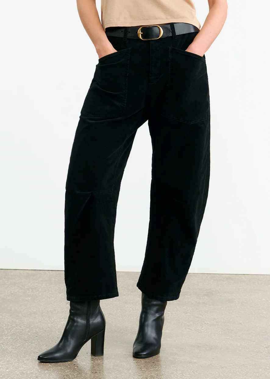 Shon Corduroy Pant - Jet Black
