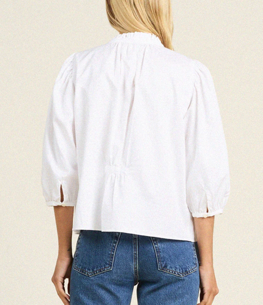 Orly Blouse - White Twill