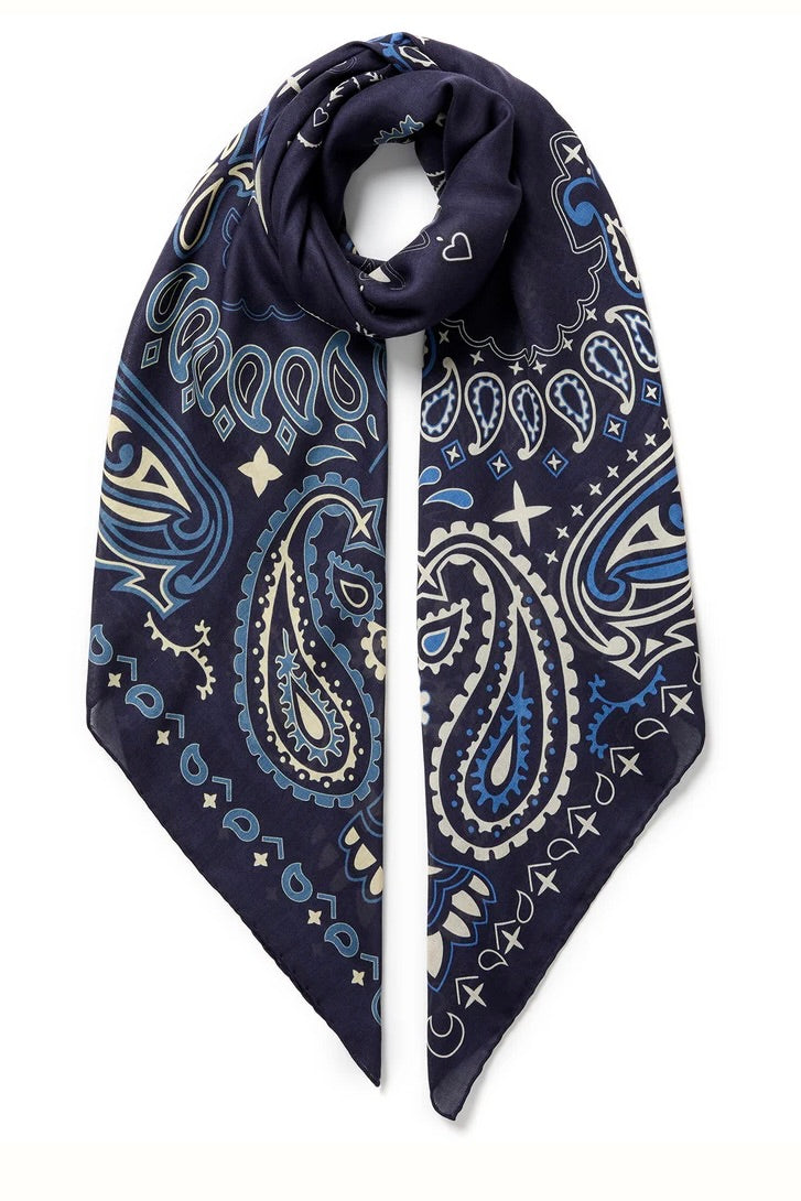 The Bandana Square - Navy Combo