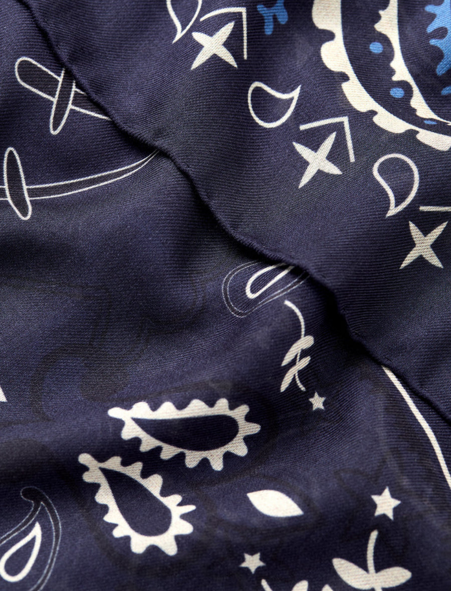The Bandana Square - Navy Combo