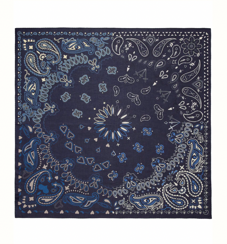 The Bandana Square - Navy Combo