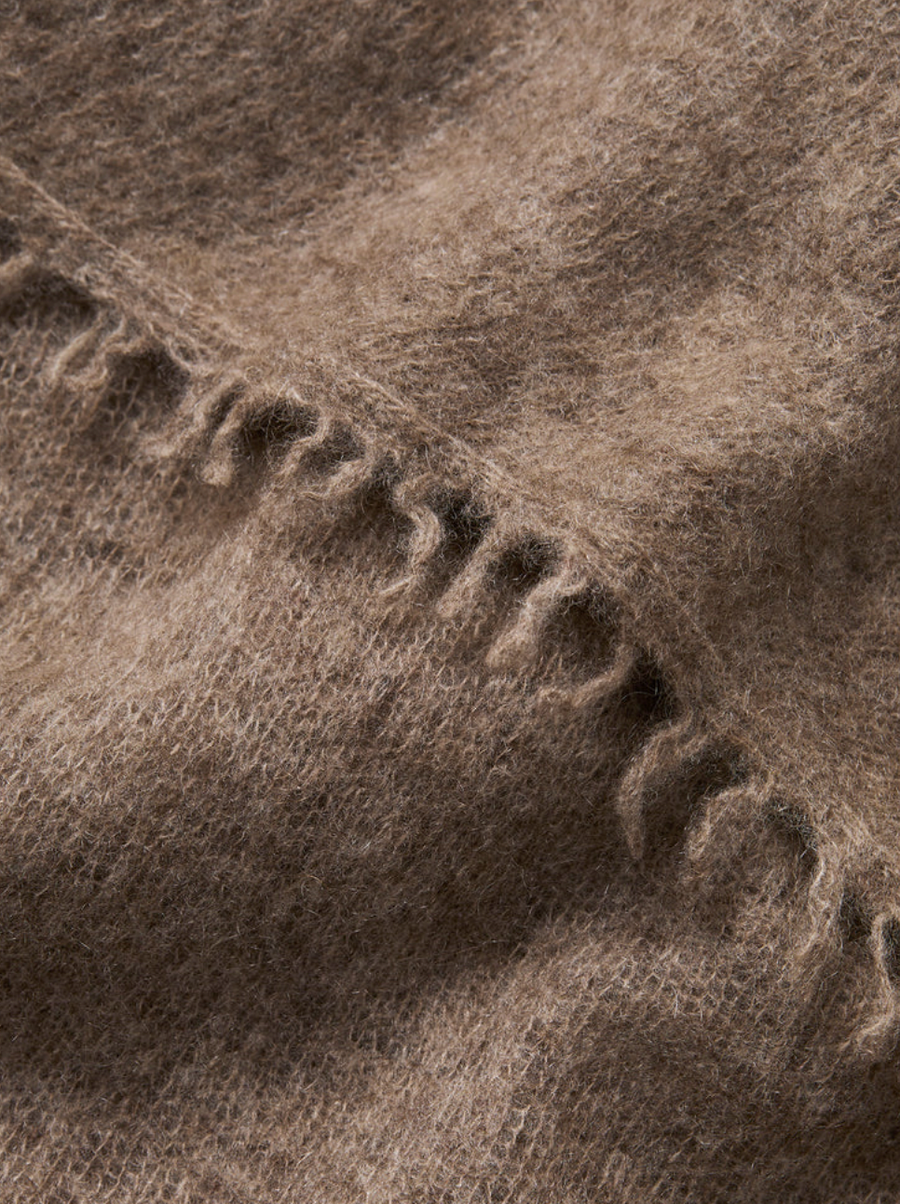 The Luxe Knit Wrap - Wood