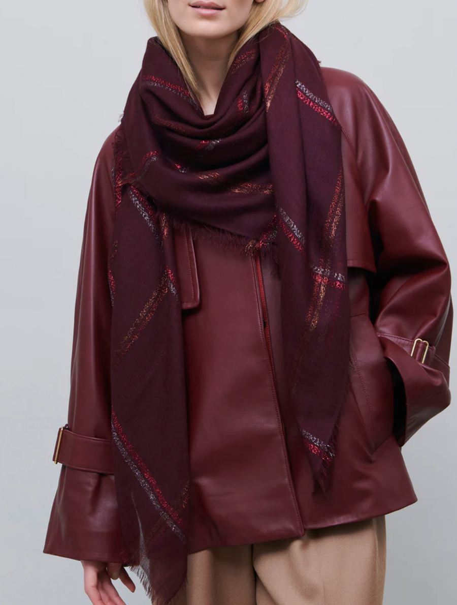 The Lattice Square - Oxblood