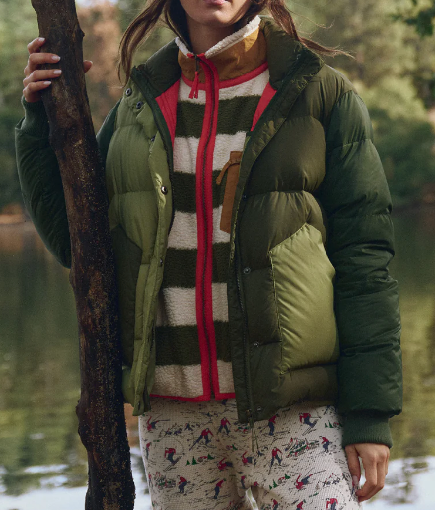 The Polar Puffer - Army Colorblock