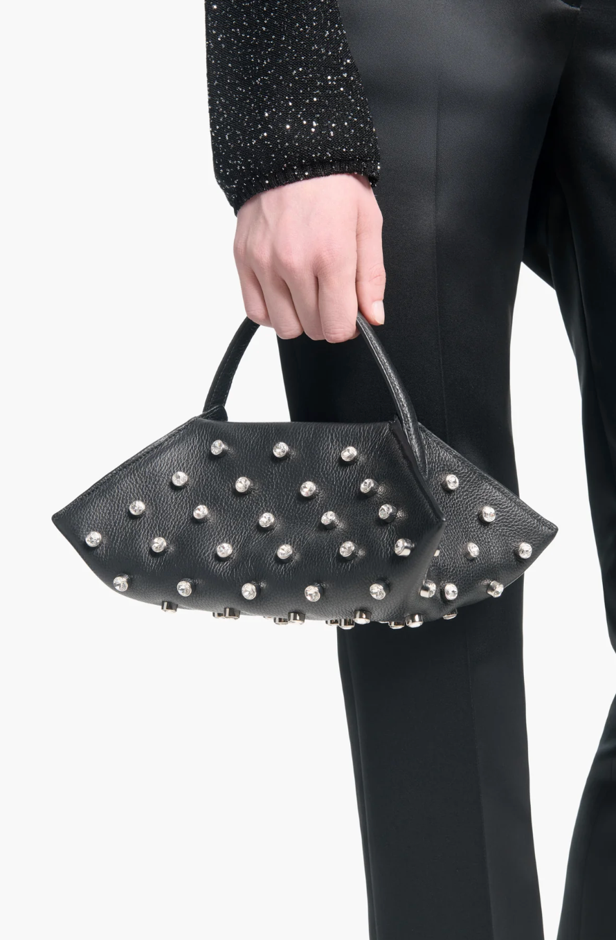 Origami Baguette - Black/Crystal