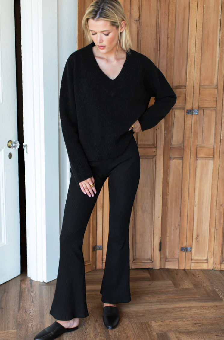 Amy Layering Pant - Onyx Rib