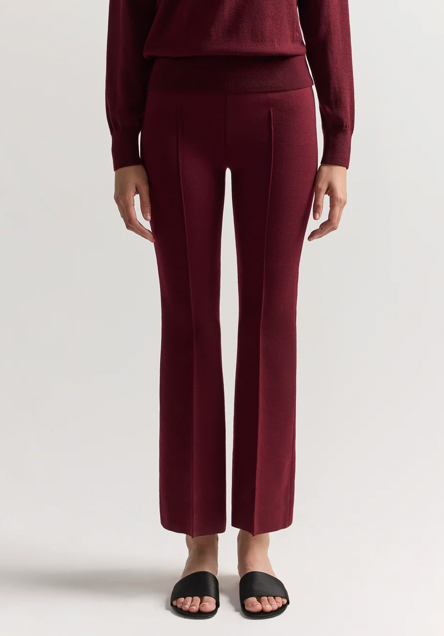 Merino Kick Pant - Wine (By Phone Order Only)