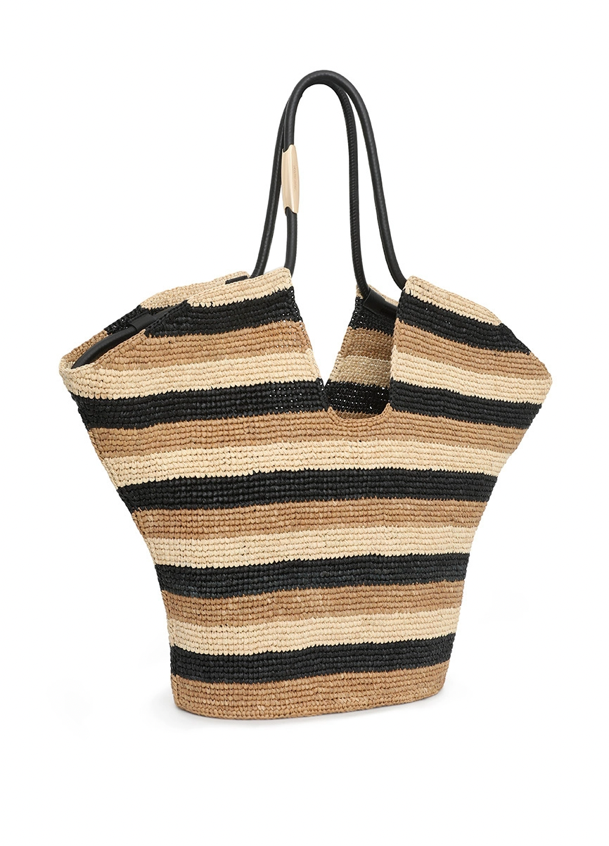 Goldentime Large Tote - Black Stripe