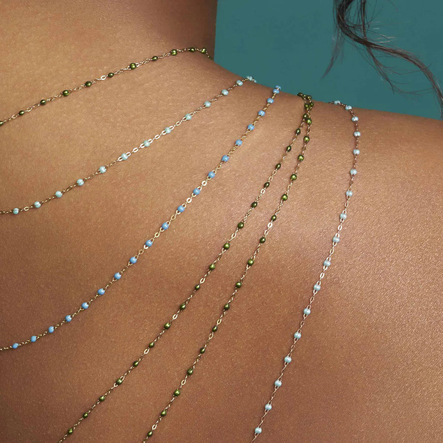 16.5" Classic Gigi Necklace - Scarab + Yellow Gold