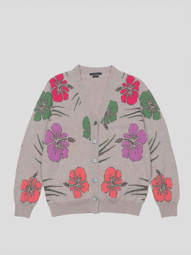 Summer Isles Cardigan - Pebble