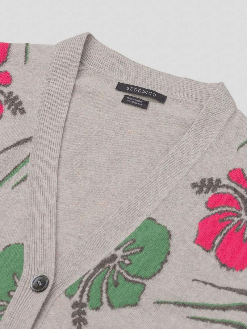 Summer Isles Cardigan - Pebble