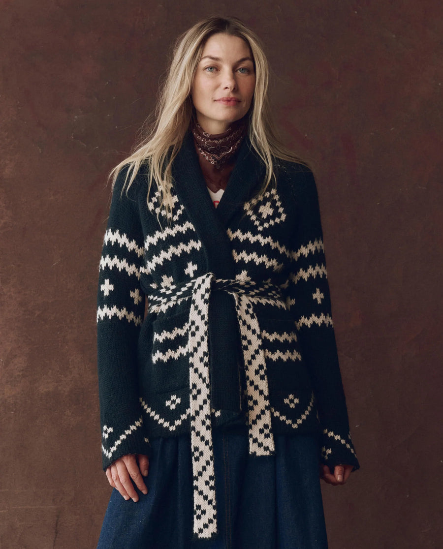 The Reversible Cardigan - Navy And Cream