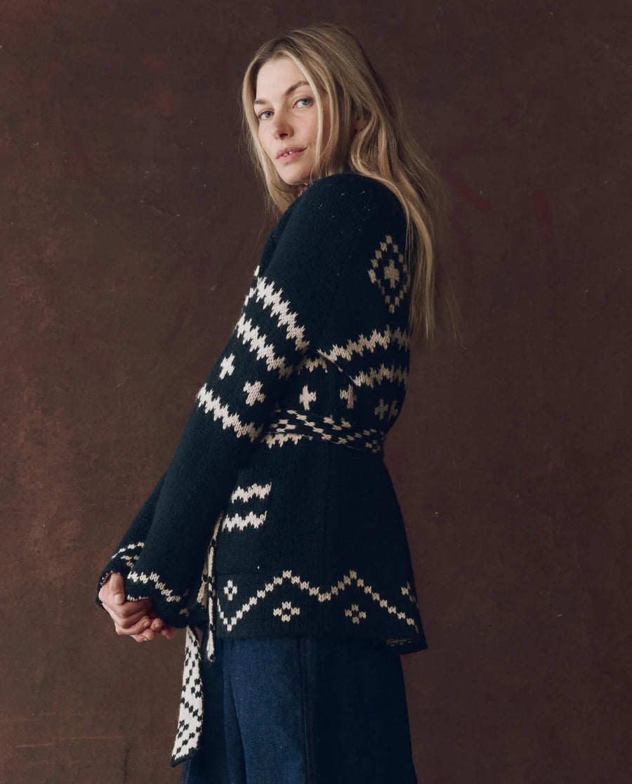 The Reversible Cardigan - Navy And Cream