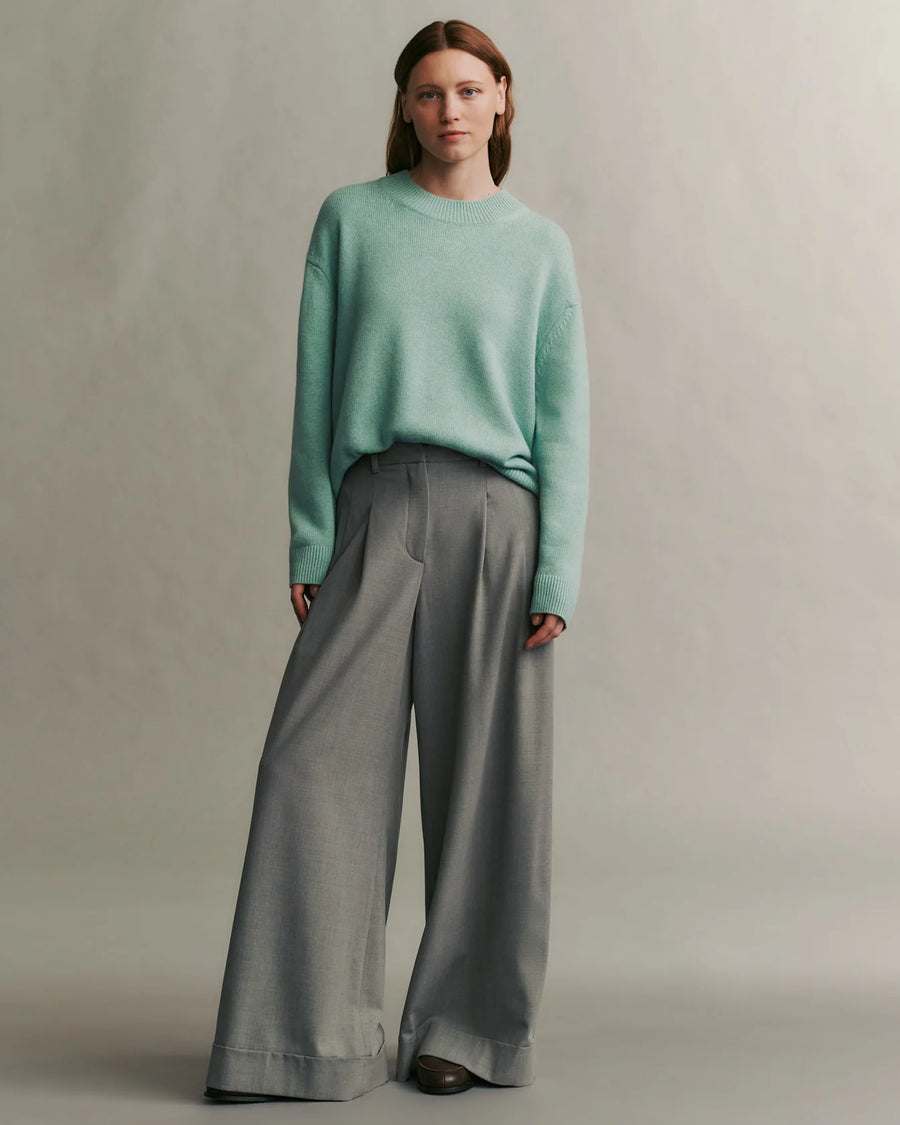 Boy Crew in Cashmere - Aqua