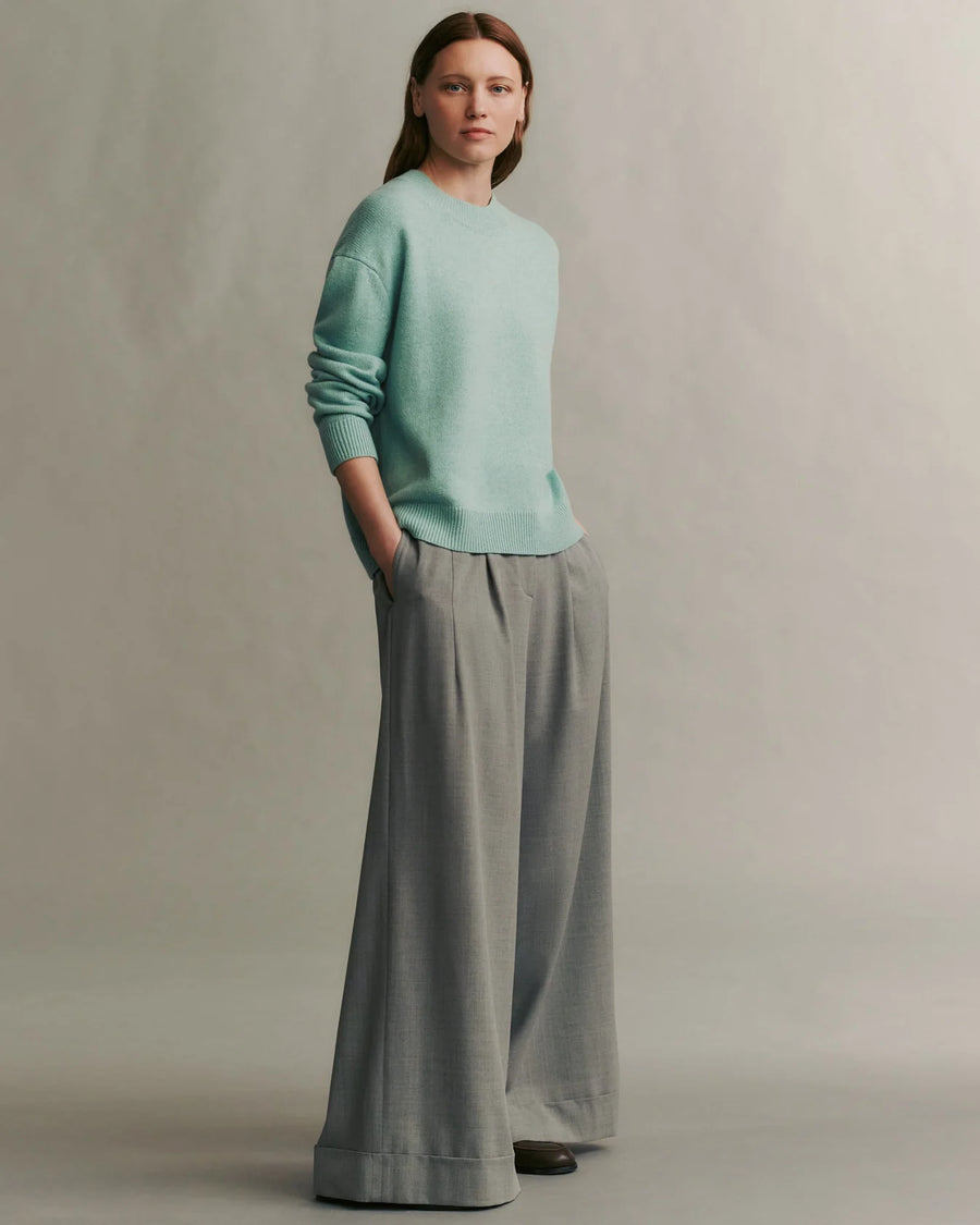 Boy Crew in Cashmere - Aqua