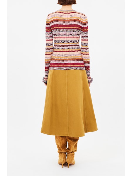 Maci Long Sleeve Knit Pullover - Prism