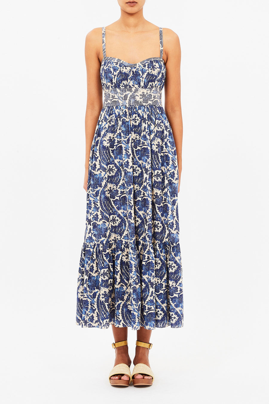 Nadine Cami Midi Dress - Ocean