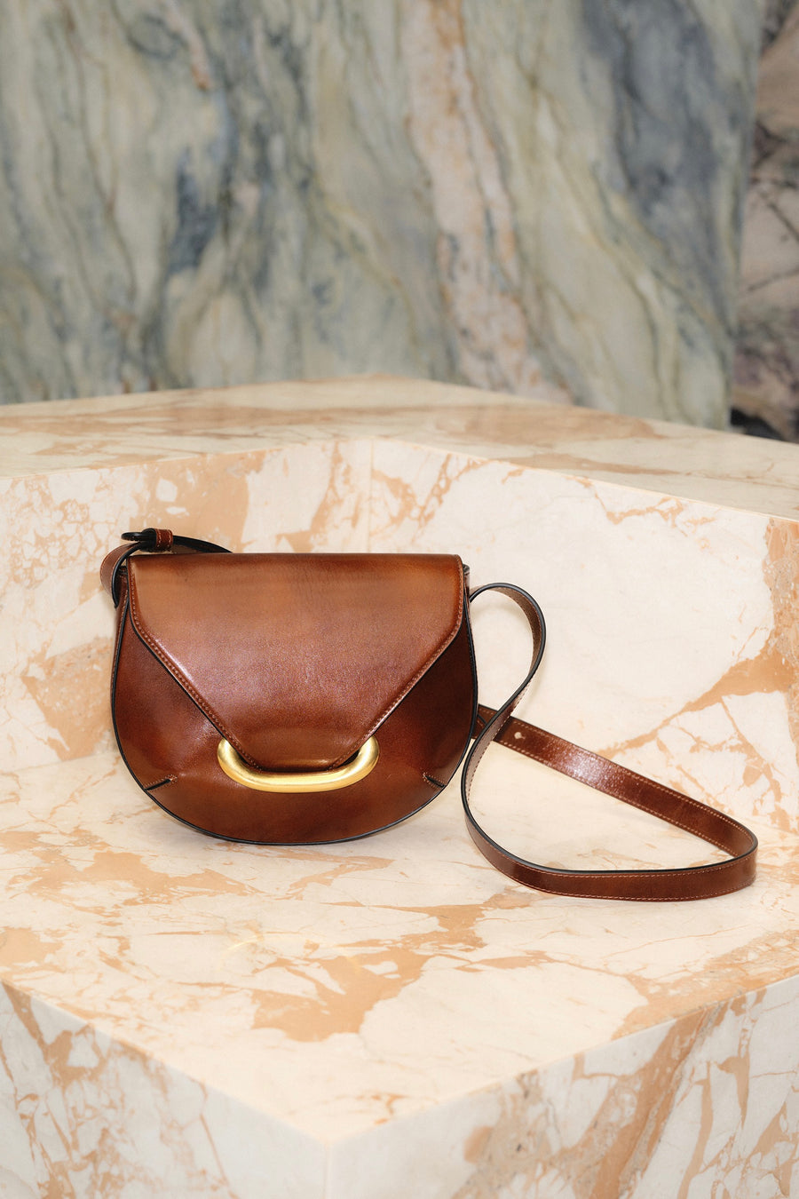 Veneto Crossbody Bag - Saddle