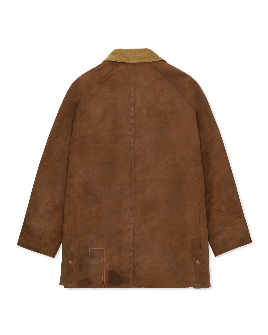 Floriane Waxed Cotton Jacket - Brown