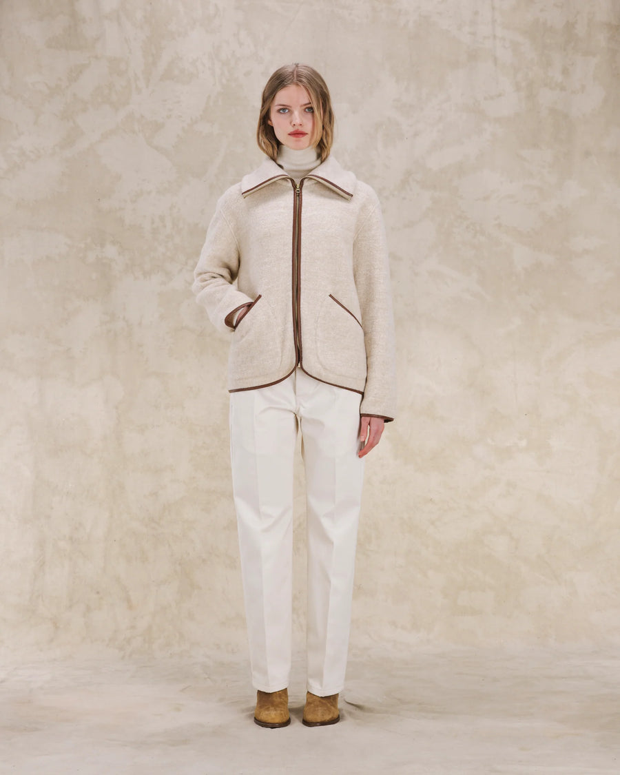 Teddy Sherpa Jacket - Cream