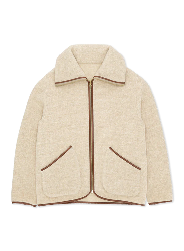 Teddy Sherpa Jacket - Cream