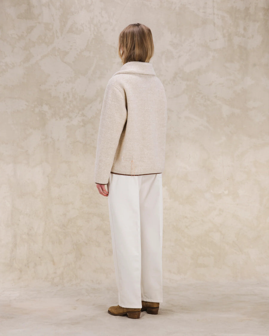 Teddy Sherpa Jacket - Cream