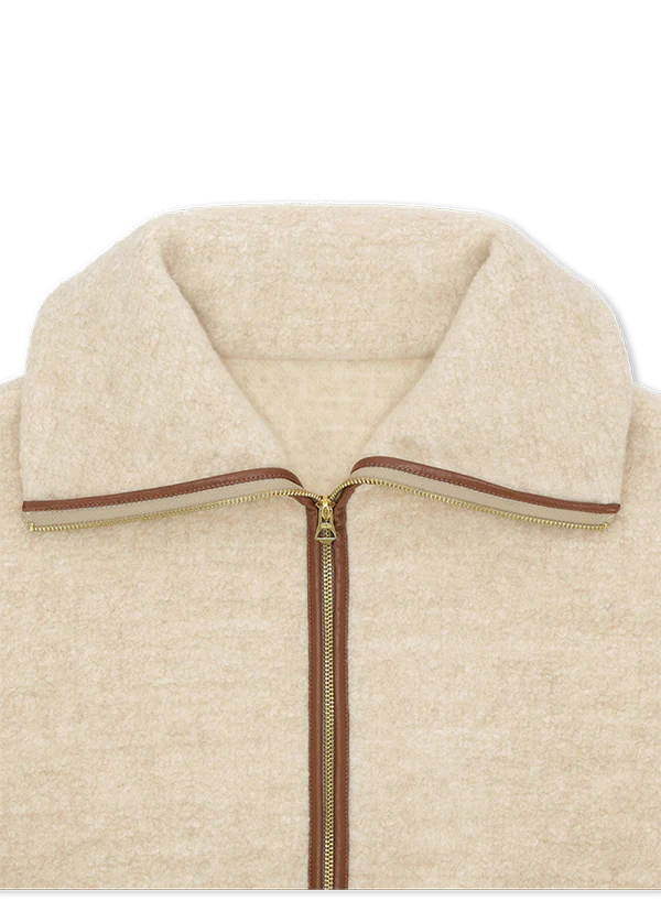 Teddy Sherpa Jacket - Cream
