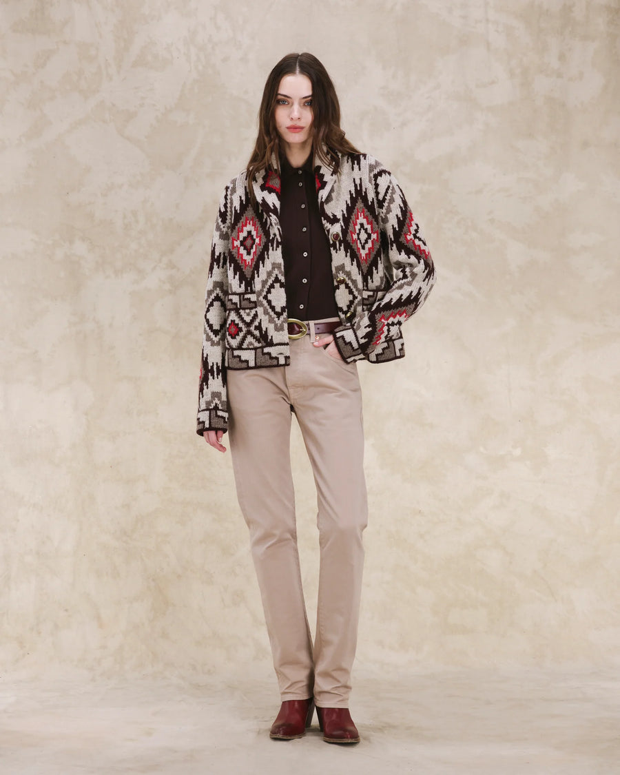 Lydie Cardigan Wool Motivo Navajo - Mix