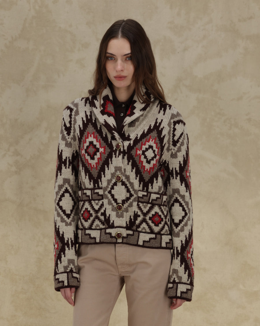 Lydie Cardigan Wool Motivo Navajo - Mix