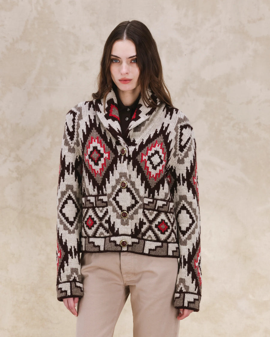 Lydie Cardigan Wool Motivo Navajo - Mix