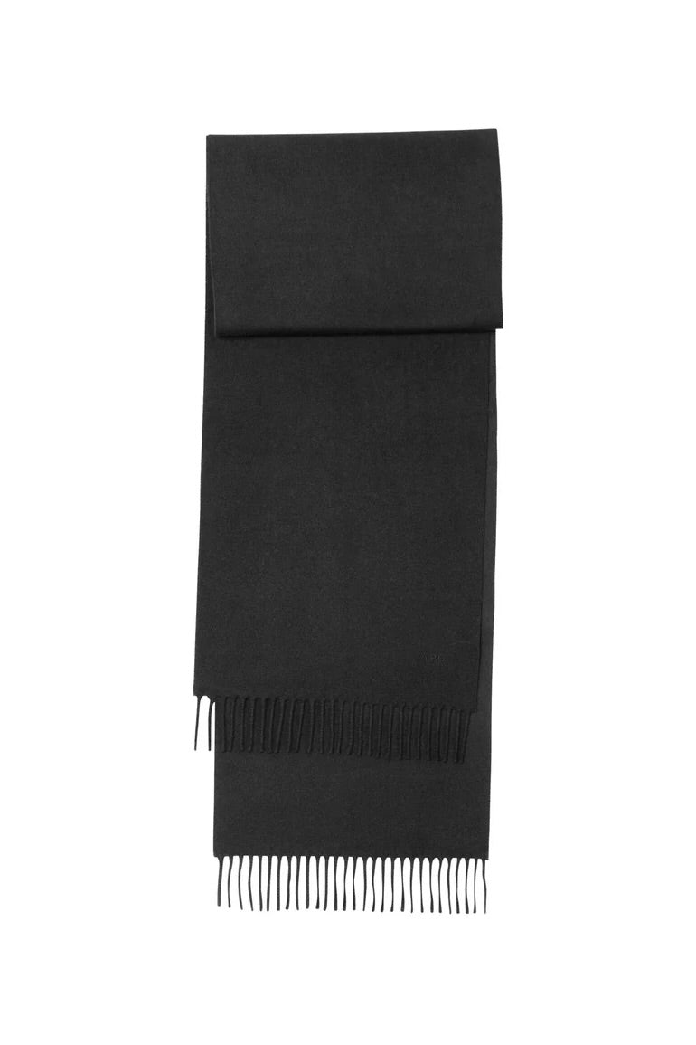 Alix Brodée Scarf - Black