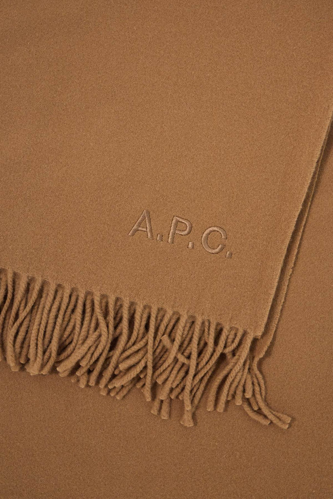 Alix Brodée Scarf - Camel