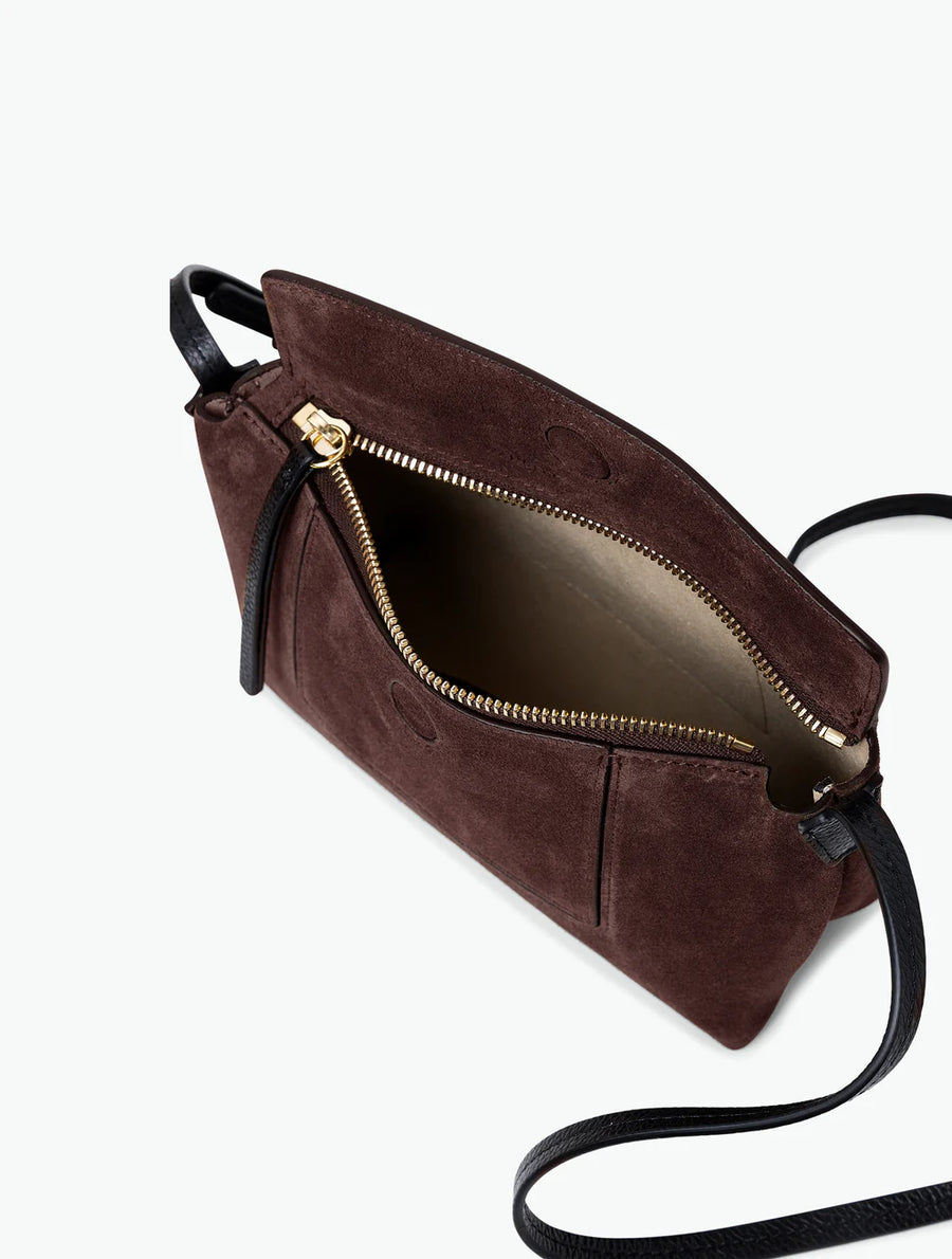 Penelope Slouch Mini Bag - Acai Suede