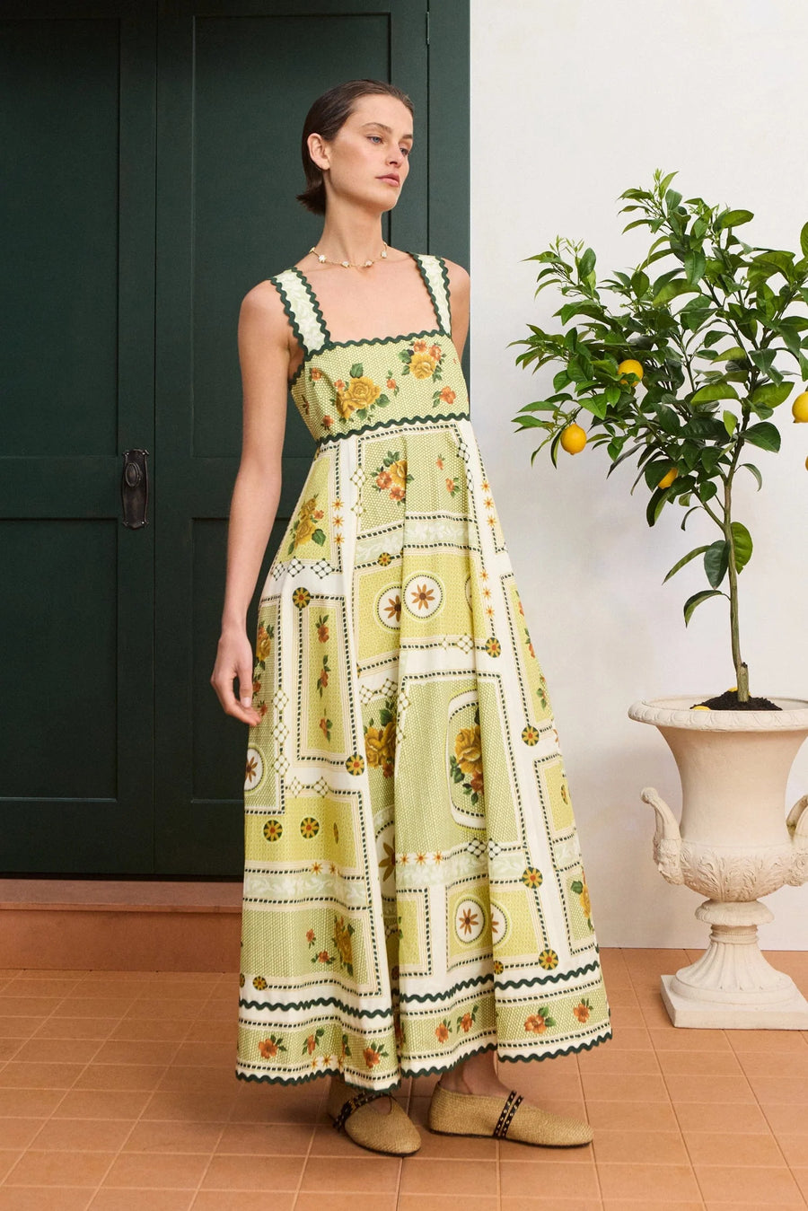 green alemais dress Dixie Summer LIMONAIA