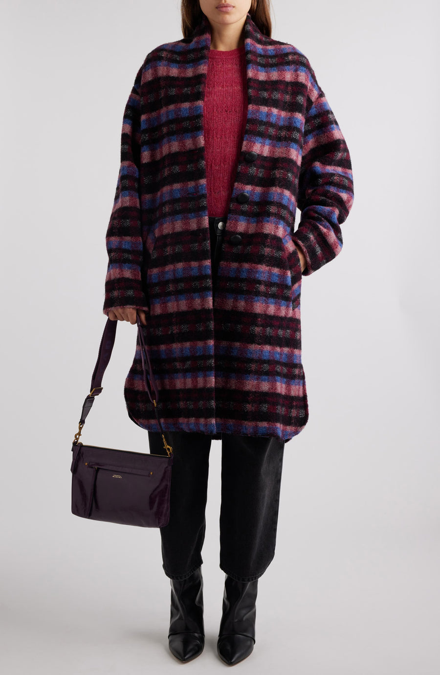 Gabriel Coat - Pink/Plum