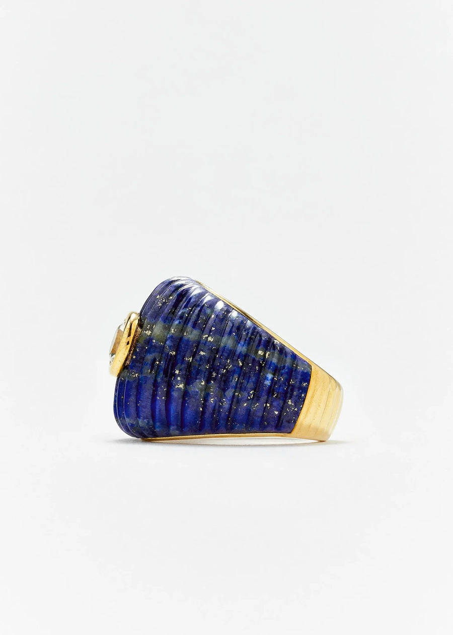 Bague Maxi Berlingot - Lapis Lazuli Or Jaune