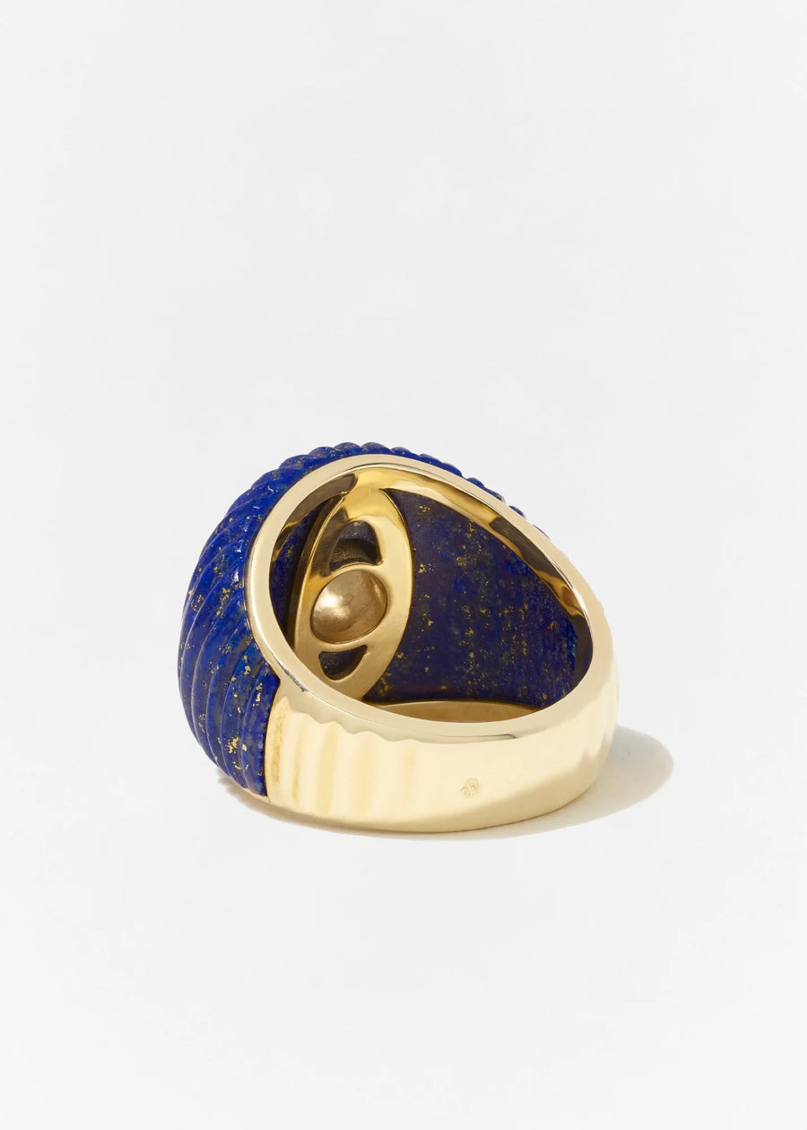 Bague Maxi Berlingot - Lapis Lazuli Or Jaune