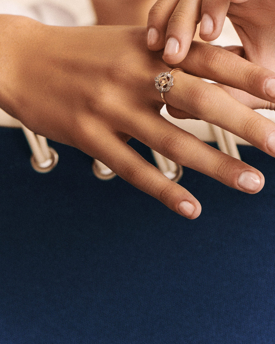 Bettina Diamond Ring - 9K Gold (By Special Order)