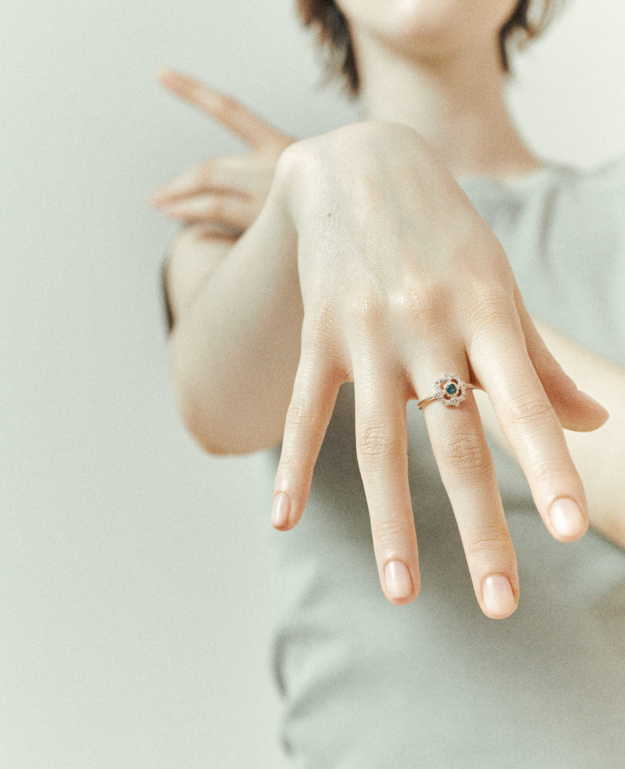 Bettina Diamond Ring - 9K Gold (By Special Order)
