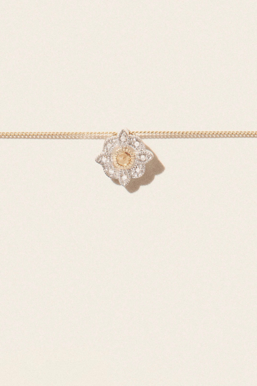 Bettina Diamond Necklace - 14K Gold, 9K Yellow Gold