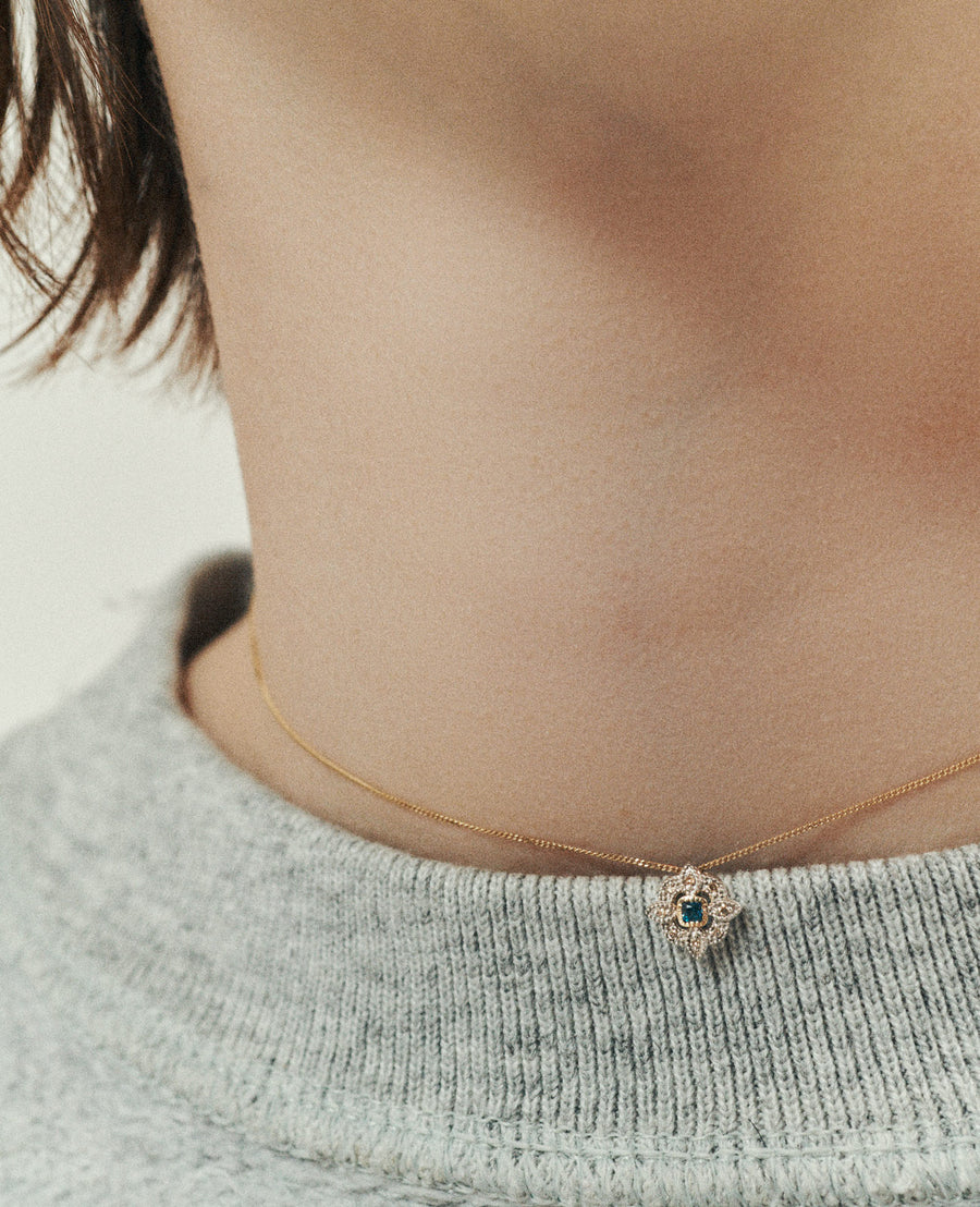Bettina Diamond Necklace - 14K Gold, 9K Yellow Gold