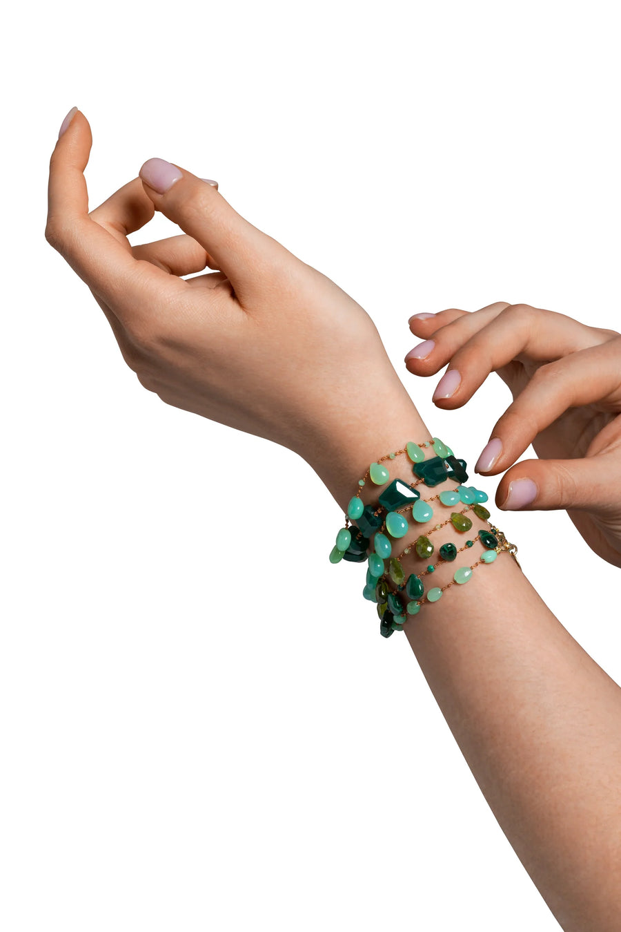 Savannah Drops & Beads Bracelet - Malachite