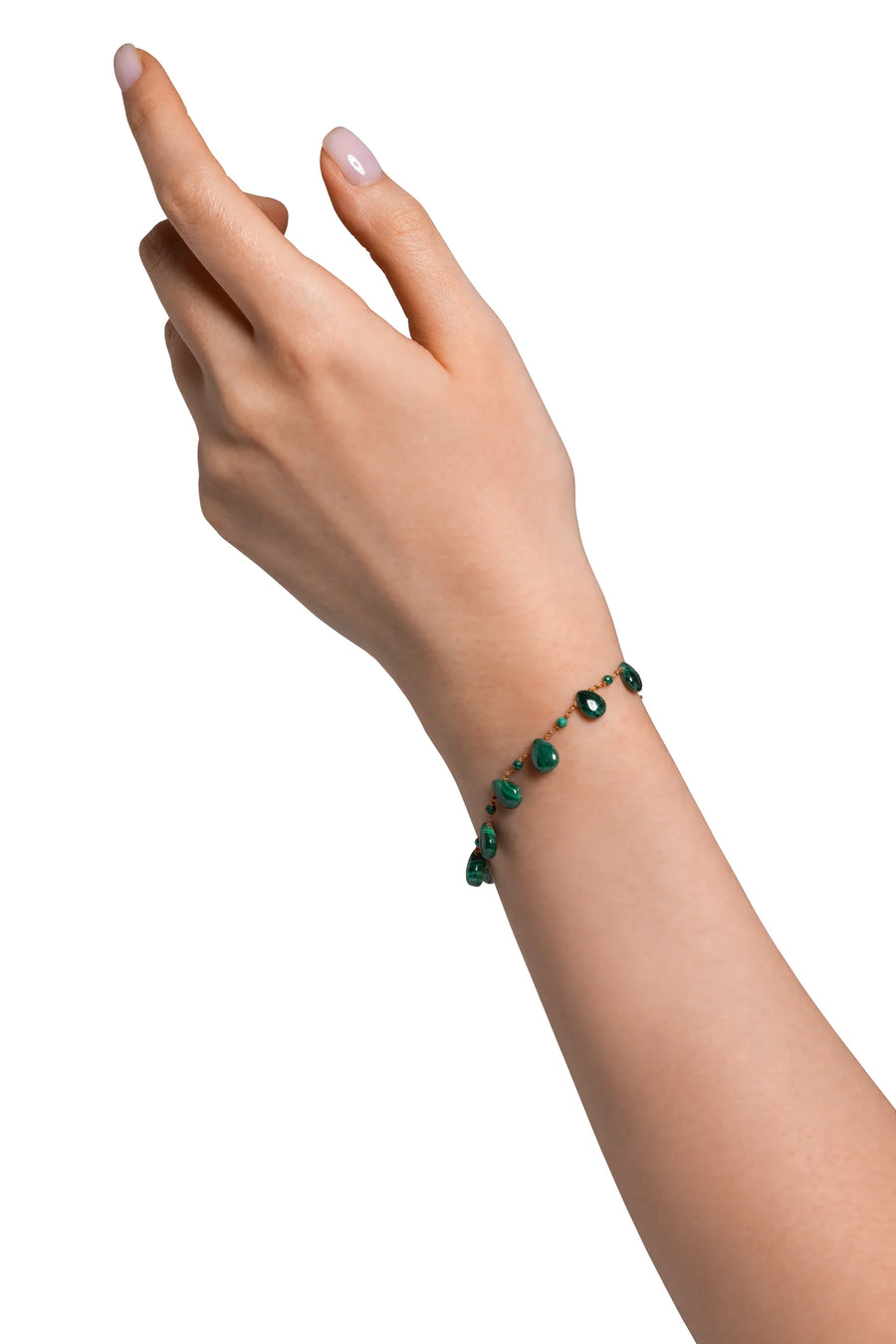 Savannah Drops & Beads Bracelet - Malachite