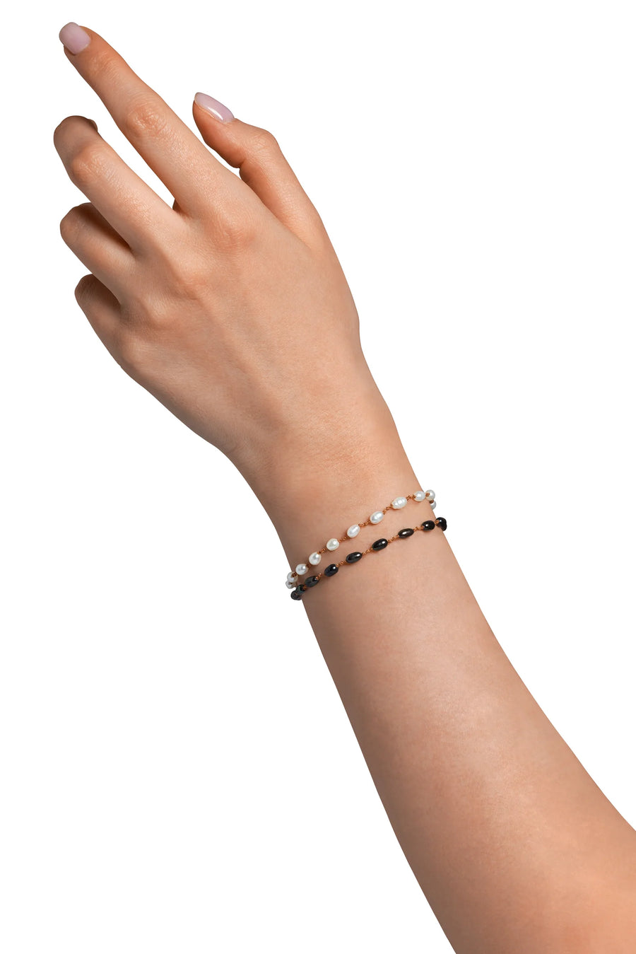 Bird Mini Bracelet - White Freshwater Pearl