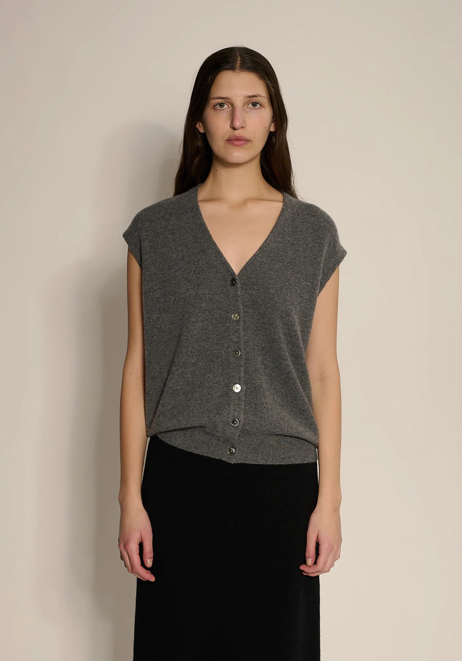 Bolt Vest - Dark Heather Grey