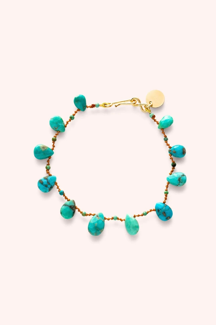 Powhatan Drops & Beads Bracelet - Turquoise