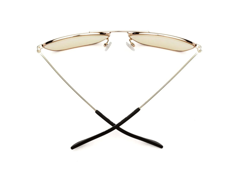 Hooper Reading Glasses - Polished Gold Yellow