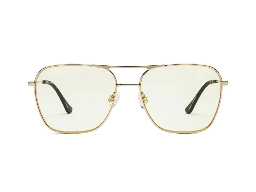 Hooper Reading Glasses - Polished Gold Yellow